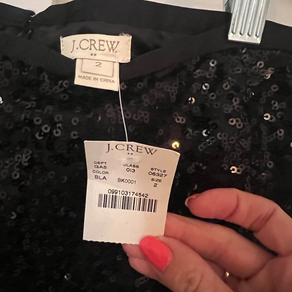 J. Crew Black Sequin Skirt - Picture 2 of 3